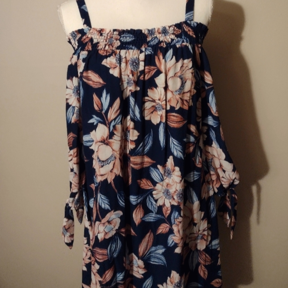 As U Wish Large Off the Shoulder Floral Dress